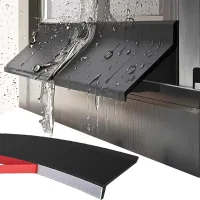 0.5 mbanda de junta de goma para canalón de puerta, deflector de lluvia adhesivo exterior para ventana, banda de protección cont