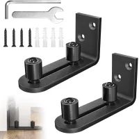 Guía de suelo ajustable para puertas correderas (juego de 2) - guía inferior para puertas de madera