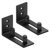Kit de puerta corredera - sistema de guías de 2 piezas para graneros, dormitorios y salones