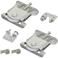 2 rodillos para puertas correderas de armario – kit de repuesto silencioso – capacidad de carga de 30 kg