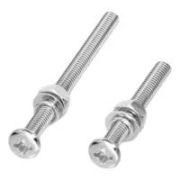 Tornillos y tuercas de cabeza phillips (30 juegos), pernos de fijación para escaleras de piscina, tornillos decorativos de acero inoxidable, repuesto