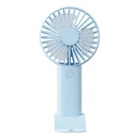 Ventilador portátil – tres velocidades ajustables – nivel de ruido inferior a 36 decibelios – dimensiones9,5 x 3,4 x 18,5 cm – material hips – azul
