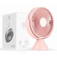 Ventilador portátil para camping, se puede colgar o colocar, también es adecuado para uso en la oficina gracias a su carga usb.