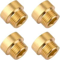 4 piezas de extensión de grifo g1/2 pulgada x 10 mm, extensión de grifo de latón g1/2 pulgada (f ø 19,5mm x m ø 20,3mm) 10mm, accesorio de grifo