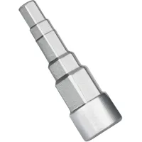 Llave universal para niples de válvulas escalonadas, llave de trinquete sanitaria y para radiadores con dado cuadrado interno, 5 tamaños