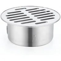 Desagüe redondo de acero inoxidable, sifón de goteo, filtro de suciedad, herramientas domésticas para balcones, desagüe de tejado,(ø83 mm)