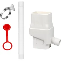 Kit desviador de barril de lluvia, sistema de recolección de agua de lluvia, bajante, sistema de barril de recolección de agua de lluvia