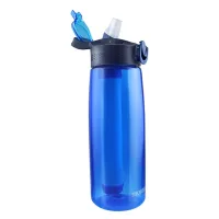 Filtro de agua portátil: filtro de agua de emergencia con brújula, ideal para senderismo, excursionismo y viajes.