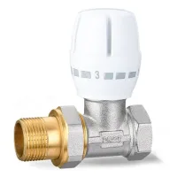 Válvula termostática recta para radiador de 3/4 - válvula de control manual, disipador de calor dn20, fácil ajuste de temperatura