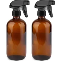 Spray anti-fugas - punta ajustable para peinados, spray a base de hierbas, etc. - lote de 2, marrón, 300 ml