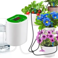 Kit de riego automático por goteo - sistema de riego usb para plantas de interior, kit de bricolaje