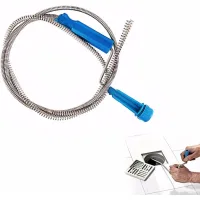 Espiral de limpieza de tuberías - 5 m × 5,5 mm - espiral de drenaje con punta de broca - para lavabo, bañera, inodoro