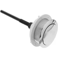 Botón pulsador de descarga para inodoro con varilla para tanque de inodoro, interruptor de descarga redondo compatible con inodoro dividido, fácil in