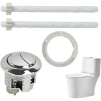 Botón de descarga para inodoro, botones de descarga, botón de descarga universal para inodoro, botón de doble función para inodoro, accesorio
