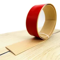 Tira de transición autoadhesiva para suelo, tira de borde liso para suelo compuesto, 5 cm de ancho (1 metro, beige).