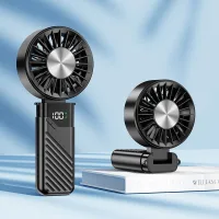 Mini ventilador portátil ventilador mano silencioso recargable por usb con velocidades pequeño ventilador bolsillo plegable ventilador portátil mano