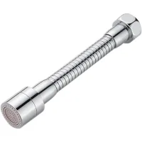 Extensión de ducha con tubo giratorio – adaptador para grifo de cocina/baño, fácil instalación, flexible y duradero