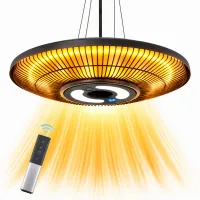 Nettlife radiador infrarrojo calefactor de techo para exterior 2000 vatios con