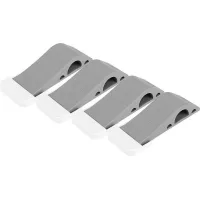 Tope de puerta, paquete de 4 topes de puerta resistentes y duraderos con soportes decorativos de regalo, uno por piso y puerta.