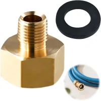 Adaptador gas de latón, hembra g 1/2 derecha x macho g 1/4 izquierda, para equipos alemanes, conexiones gas transfronterizas