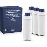 4 filtros de agua para máquinas de café de'longhi