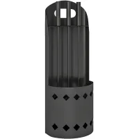 Juego de servicio de chimenea conjunto de servicio de deshollinado de 4 piezas, naipes y un soporte de metal negro