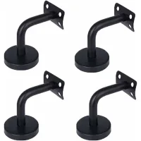 Soportes para pasamanos, 4 piezas acero inoxidable soporte pasamanos, para soporte de pasillo de pasamanos de pared interior loft pasamanos escalera