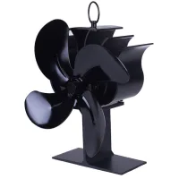 Ventilador de chimenea, ventilador termodinámico de aluminio, accesorio para chimenea y estufa