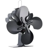 Ventilador de chimenea para estufa de 4 paletas