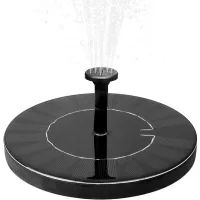 Fuente solar con batería 1.5w fuente de jardín exterior fuente de agua decoración de jardín mini bomba de agua bomba solar con batería bomba de