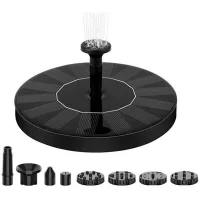 Pequeña fuente de estanque solar con panel solar monocristalino de 1.5 w decoración flotante de 1 w para estanque de jardín trasero - rwjardin /