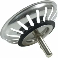 Cesta de drenaje para fregadero de cocina de 79,3 mm - colador universal de acero inoxidable, tapón de cesta emergente - apto para lavavajillas, antio