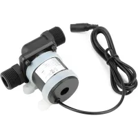 Mini bomba de agua de 12 v cc, circulador de agua caliente sanitaria sin escobillas, de -40 °c a 100 °c.