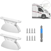 Pares de topes de plástico para puertas de caravanas, autocaravanas, retenedores de puertas de caravanas y topes en forma de t para puertas de autocar