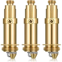 3 piezas de perno de resorte de latón para lavabo emergente, tapón de resorte de latón para la mayoría de los lavabos, desagüe de lavabo de bañera, ta