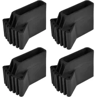 Juego de 4 fundas de goma antideslizantes para pies de escalera - pies de goma de repuesto para escalera de tijera - alfombrillas para pies de escaler