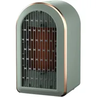 Calentador eléctrico portátil ptc de 1200 w, soplador de aire caliente, silencioso y de bajo consumo (verde, con enchufe)