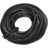 Tira de goma de 10 metros para sellar invernaderos y acristalamientos - accesorios negros para sellar vidrios