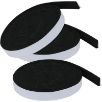 Juego de 3 juntas para barbacoa (20 mm x 3 mm x 3050 mm) para ahumador, resistente al calor, para ahumadores y para tapa de ahumador.