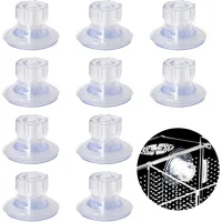 Juego de 10 ventosas para toldos de caravana, ventosas resistentes de 45 mm para autocaravanas, kit de montaje lateral transparente de alto agarre par