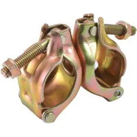 Abrazadera para andamios, 48 x 48 mm con tuerca de brida, abrazadera de andamio de 360° para la fijación de varillas de anclaje de andamios (360°)