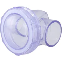 Válvula antirretorno de pvc transparente para sistemas de alcantarillado doméstico. tubo de drenaje horizontal y vertical de 50 mm.