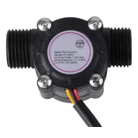 Sensor de flujo de agua, sensor de caudalímetro g1/2 de alta precisión con interruptor y contador de 1 a 30 l/min.