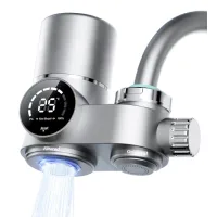 Filtro de agua del grifo con luz ultravioleta y pantalla led, purificador de agua del grifo, filtro de agua del grifo