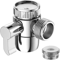 Válvula desviadora de ducha de 3 vías m22 x m24, adaptador de ducha de repuesto, válvula de grifo para cocina o baño