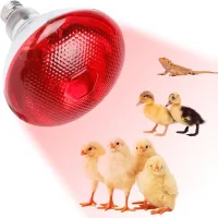 Lámpara de calor para reptiles, bombillas de calor de 250 w para reptiles, bombilla infrarroja e27, para cachorros, polluelos, tortugas, serpientes y