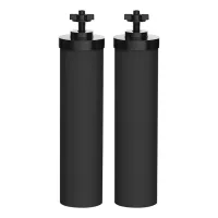 Filtro de agua de repuesto, 2 filtros de agua de carbón activado para filtración por gravedad, elemento purificador para exteriores