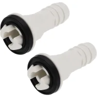 Conector de drenaje de aire acondicionado recto de 2 piezas de 3/5 pulgadas y 15 mm, conector de manguera de drenaje con anillo de goma