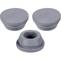 Tapones de drenaje para aire acondicionado de 18 mm, repuesto de goma para minisplit de ventana (gris)