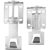 Soporte ajustable de acero inoxidable para campana extractora, gancho universal, accesorio flotante, fácil instalación, 13 x 6,5 x 0,3 cm